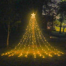Axyaa Solar Star String Lights 350LED 8 Modes Yard Festival Decor