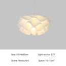 Modern Axyaa White Pendant Lamp Chandelier for Bedroom Living Dining Room Home Decor