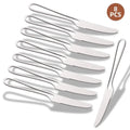 Axyaa Rainbow Steel Dinner Knives Set for Home and Restaurant