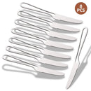 Axyaa Rainbow Steel Dinner Knives Set for Home and Restaurant