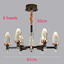 Axyaa Crystal Chandelier Pendant Light for Luxury Living & Dining Room