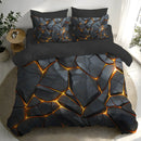 Luxurious Snake Print Duvet Cover Set - Axyaa Bedding Essentials