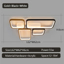 Axyaa Modern LED Chandelier with Remote Control Dimmable Ceiling Light