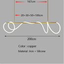 Axyaa Minimalist LED Pendant Chandelier for Dining Table and Bar Counter