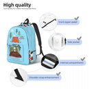 Axyaa Camping Backpack for Boys and Girls - Cartoon Dog Schoolbag Daypack
