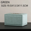 Axya Imitation Leather Tissue Box Square Storage Home Decor