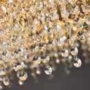 Axyaa Stainless Steel Crystal Chandelier for Elegant Living Spaces