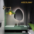 Axyaa Glass Wall Lamp Indoor Night Light Bedroom Retro Edison Wall Lamps