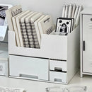 Axyaa Desktop Organizer Storage Box with Multi-grid Drawers for Small Items and Stationery