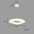 Modern Donuts LED Pendant Chandelier by Axyaa for Living, Dining, Bedroom