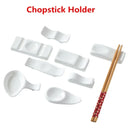 Axya Ceramic Japanese Tableware Set: Spoon & Chopstick Holder Bracket