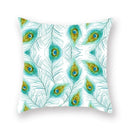 Axyaa Bird Feather Polyester Cushion Cover for Home Decor