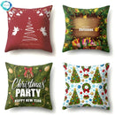 Axyaa Christmas Tree Throw Pillow Case - Festive Xmas Cushion Cover for Home Decor