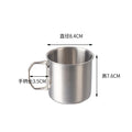 Axyaa Stainless Steel Foldable Beer Mug with Handle for Home, Travel, and Outdoor Picnics
