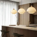 Axyaa Glass LED Chandelier for Dining Desk Living Rooms Bedroom Kitchen Art Bar Lighting
