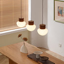 Axyaa Hemp Rope LED Pendant Lamps Nordic Glass Hanging Lights Fixture