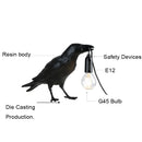 Axyaa Lively Bird Table Lamp Resin Home Decor Lighting Wall Fixture