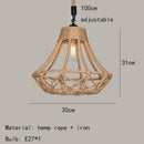 Axyaa Rope LED Pendant Chandelier: Stylish Lighting Fixture for Restaurants, Shops, and Hotels