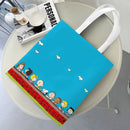Axyaa Cartoon Dog Tote Bag - Foldable Shoulder Bag for Women and Students