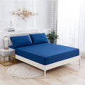 Axyaa Soft Fitted Sheet Set, Solid Color, Single Double Bed Sheet & Pillowcases