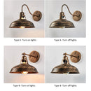 Axyaa Industrial Iron Wall Lamp for Home Decor, Restaurant, Cafe - Retro Loft Style