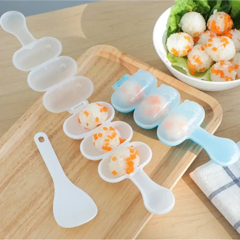 Axyaa Baby Rice Ball Mold Set - Kids Sushi Maker Kit & Vegetable Mould