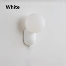 Axyaa Small Cream LED Bedside Wall Lamp Modern Minimalist Decorative Sconces