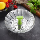 Axyaa Stainless Steel Steamer Basket | Non-Stick Food Rack | Kitchen Accessory