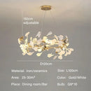 Axyaa Ginkgo LED Chandeliers: Elegant Living Room Pendant Lights