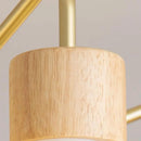 Axyaa Log Metal LED Chandelier for Living Room, Dining Room, Bedroom - Creative Ceiling Light