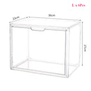 Axyaa Acrylic Magnetic Storage Box Set - Transparent, Dustproof, Multi-Compartment