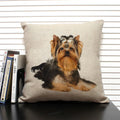 Axyaa Dog Pattern Cushion Cover for Family Sofa and Car Decoration