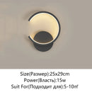 Axyaa LED Wall Lamp: Modern Minimalist Room Decor for Bedroom, Living Room, Cloakroom