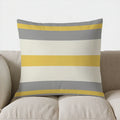 Axyaa Yellow Honeycomb Pattern Decorative Pillow Cover for Sofa, Bedroom, Car
