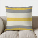 Axyaa Yellow Honeycomb Pattern Decorative Pillow Cover for Sofa, Bedroom, Car