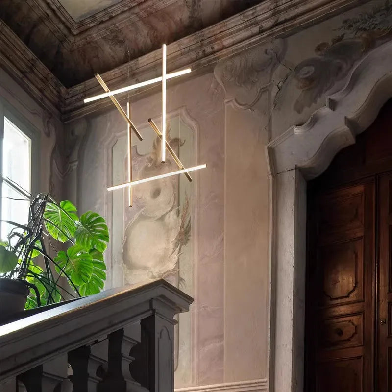 Axyaa Nordic LED Pendant Lights for Exhibition Hall, Hotel & Restaurant with Minimalist Design.