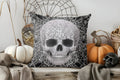 Halloween Skeleton Pattern Throw Pillow Cover by Axyaa: Sofa Bedroom Car Cushion Cover