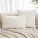Axyaa Winter Cozy Cushion Cover - Soft Fluffy Square Pillow Cover for Home Sofa