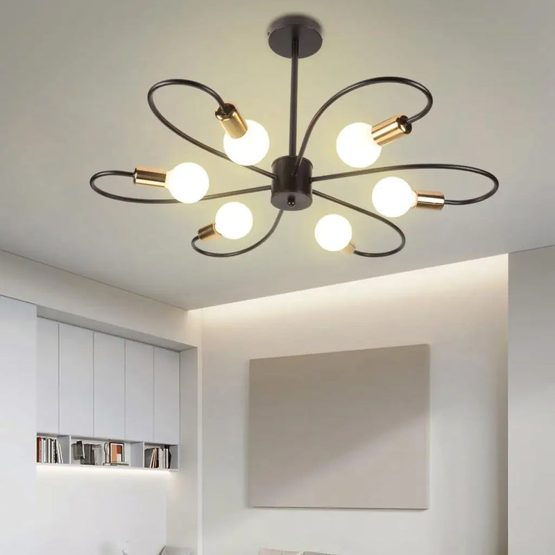 Nordic LED Ceiling Chandeliers by Axyaa for Living Dining Room & Bedroom Lighting