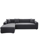 Axyaa Solid Color Waterproof Sofa Cover, Elastic Fabric, Full Bag Design