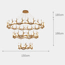 Axyaa Modern Light Luxury LED Chandelier for Living Room Décor