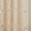 Axyaa European Style Jacquard Tulle Curtains for Home Decor