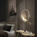 Axyaa Modern Gold Magpie LED Ceiling Chandelier, Dining Room Ring Light Pendant Lamp Decor