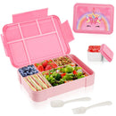 Axyaa Kids Bento Box with 6 Compartments and Sauce Jar