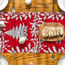 Axyaa Christmas Holly Berry Table Runner for Kitchen Dining Decor