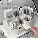 Axyaa Rotating Desk Organizer: Multi-Functional 2-in-1 Stationery & Cosmetic Storage Box