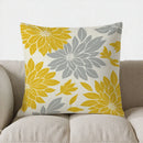 Axyaa Blue Floral Geometric Pillow Cover for Sofa, Bedroom, Car - 18 Word Limit