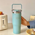 Axyaa 30oz Insulated Water Bottle Hot & Cold Drinks Travel Mug Thermos