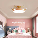Axyaa Princess Crown Ceiling Lamp Kids' Room Starry Chandelier Indoor Lighting