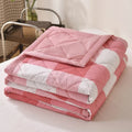 Axyaa Striped Checkered Thin Summer Blanket | Skin-Friendly & Cool Blanket